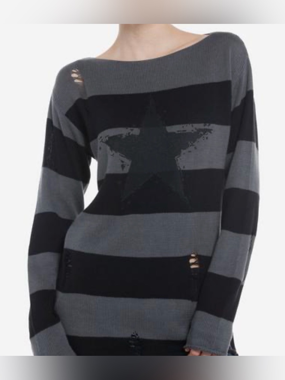 Hot Topic Distressed Sweater